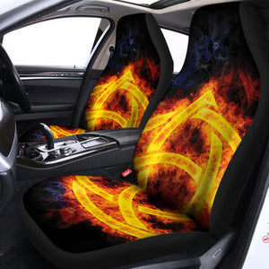 Fire Celtic Knot Print Universal Fit Car Seat Covers