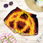 Fire Celtic Knot Print Women's Shorts