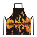 Fire Flame Burning Print Apron