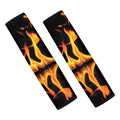 Fire Flame Burning Print Car Seat Belt Covers