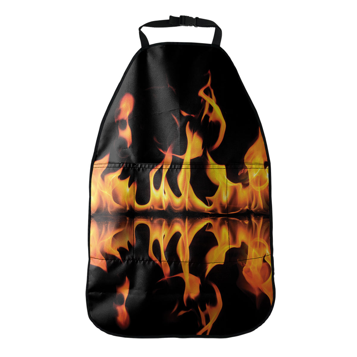 Fire Flame Burning Print Car Seat Organizers