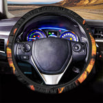 Fire Flame Burning Print Car Steering Wheel Cover