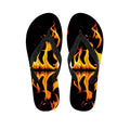 Fire Flame Burning Print Flip Flops