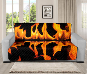 Fire Flame Burning Print Futon Protector