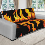 Fire Flame Burning Print Futon Protector