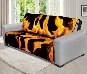 Fire Flame Burning Print Futon Protector