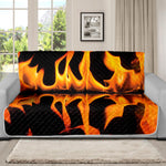 Fire Flame Burning Print Futon Protector