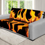 Fire Flame Burning Print Futon Protector