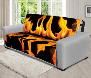 Fire Flame Burning Print Futon Protector