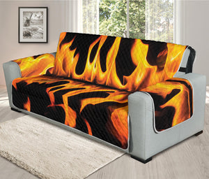 Fire Flame Burning Print Oversized Sofa Protector