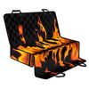 Fire Flame Burning Print Pet Car Back Seat Cover