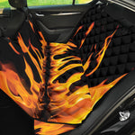 Fire Flame Burning Print Pet Car Back Seat Cover