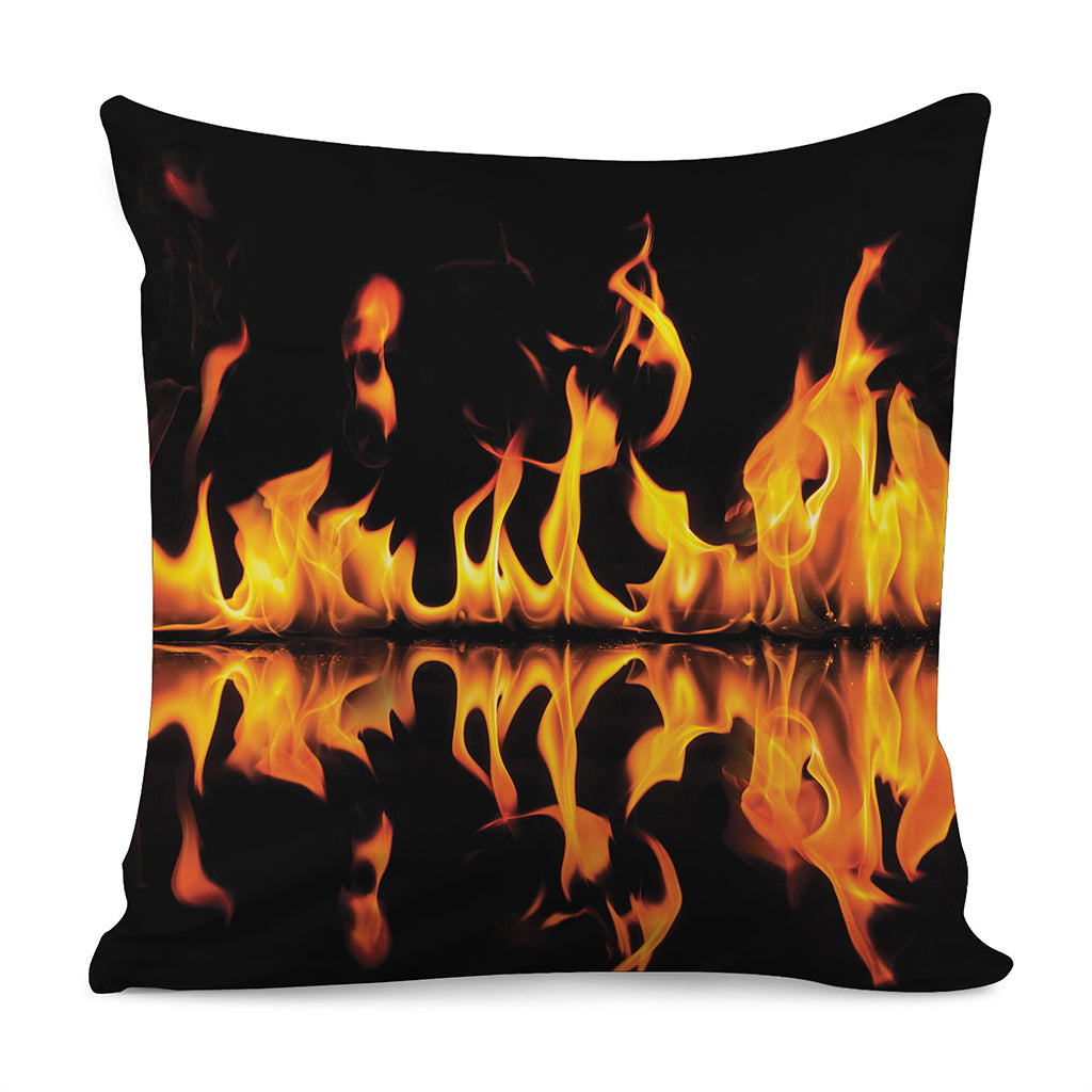 Fire Flame Burning Print Pillow Cover