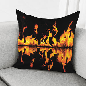 Fire Flame Burning Print Pillow Cover