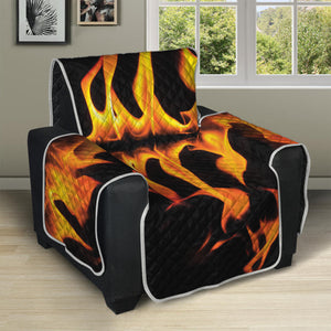 Fire Flame Burning Print Recliner Protector