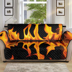 Fire Flame Burning Print Sofa Protector