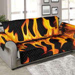 Fire Flame Burning Print Sofa Protector