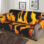 Fire Flame Burning Print Sofa Protector