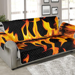 Fire Flame Burning Print Sofa Protector