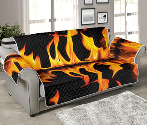 Fire Flame Burning Print Sofa Protector