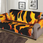 Fire Flame Burning Print Sofa Protector