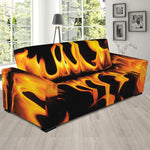 Fire Flame Burning Print Sofa Slipcover