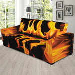 Fire Flame Burning Print Sofa Slipcover