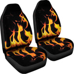 Fire Flame Burning Print Universal Fit Car Seat Covers