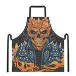 Fire Punk Devil Print Apron