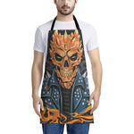 Fire Punk Devil Print Apron