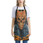 Fire Punk Devil Print Apron