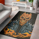 Fire Punk Devil Print Area Rug