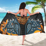 Fire Punk Devil Print Beach Sarong Wrap