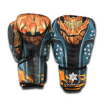 Fire Punk Devil Print Boxing Gloves