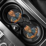 Fire Punk Devil Print Car Coasters