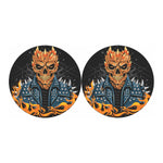 Fire Punk Devil Print Car Coasters