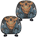 Fire Punk Devil Print Car Headrest Covers
