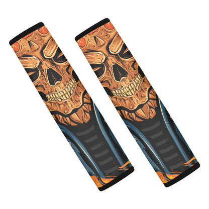 Fire Punk Devil Print Car Seat Belt Covers