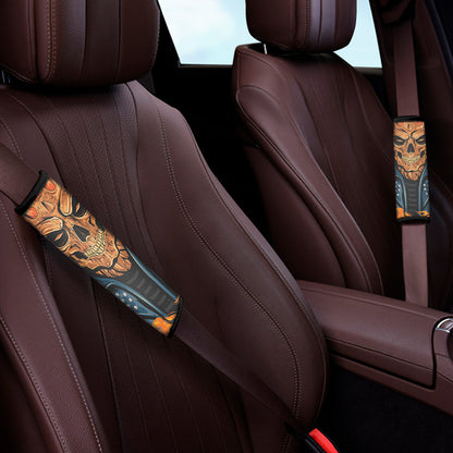 Fire Punk Devil Print Car Seat Belt Covers