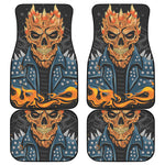 Fire Punk Devil Print Front and Back Car Floor Mats