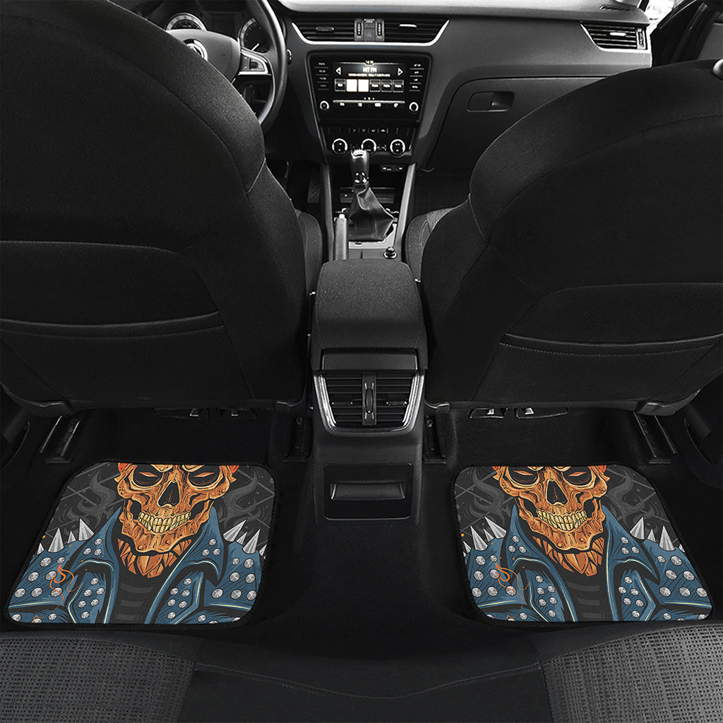Fire Punk Devil Print Front and Back Car Floor Mats