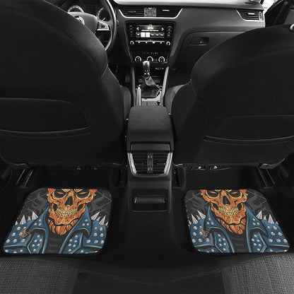 Fire Punk Devil Print Front and Back Car Floor Mats