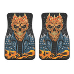 Fire Punk Devil Print Front Car Floor Mats