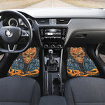 Fire Punk Devil Print Front Car Floor Mats