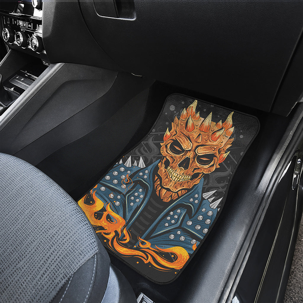 Fire Punk Devil Print Front Car Floor Mats