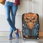 Fire Punk Devil Print Luggage Cover