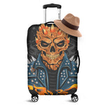Fire Punk Devil Print Luggage Cover