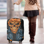 Fire Punk Devil Print Luggage Cover