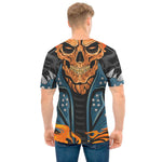 Fire Punk Devil Print Men's T-Shirt