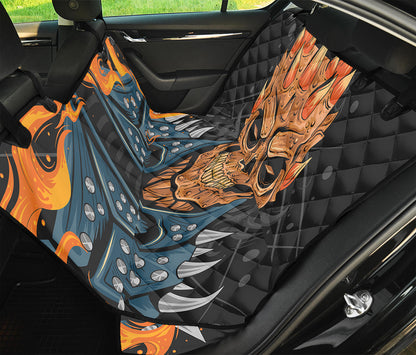 Fire Punk Devil Print Pet Car Back Seat Cover